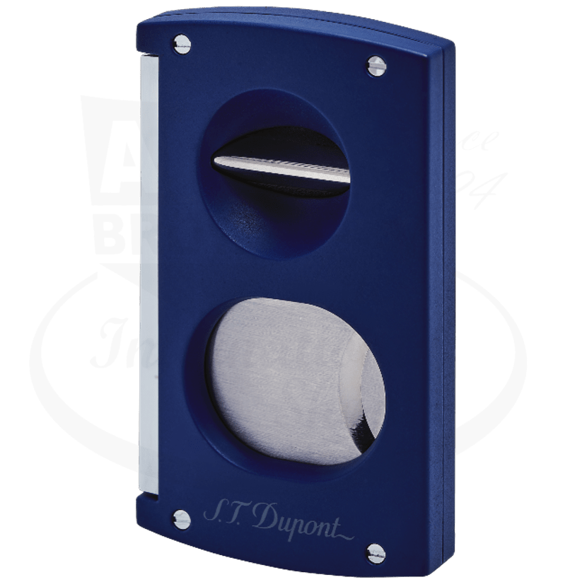 S.T. Dupont Double Blade Cigar Cutter Matte Blue, 003427