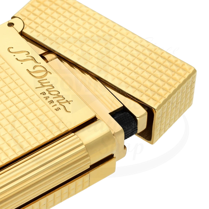 S.T. Dupont Ligne 2 Diamond Head Gold Lighter, 016284