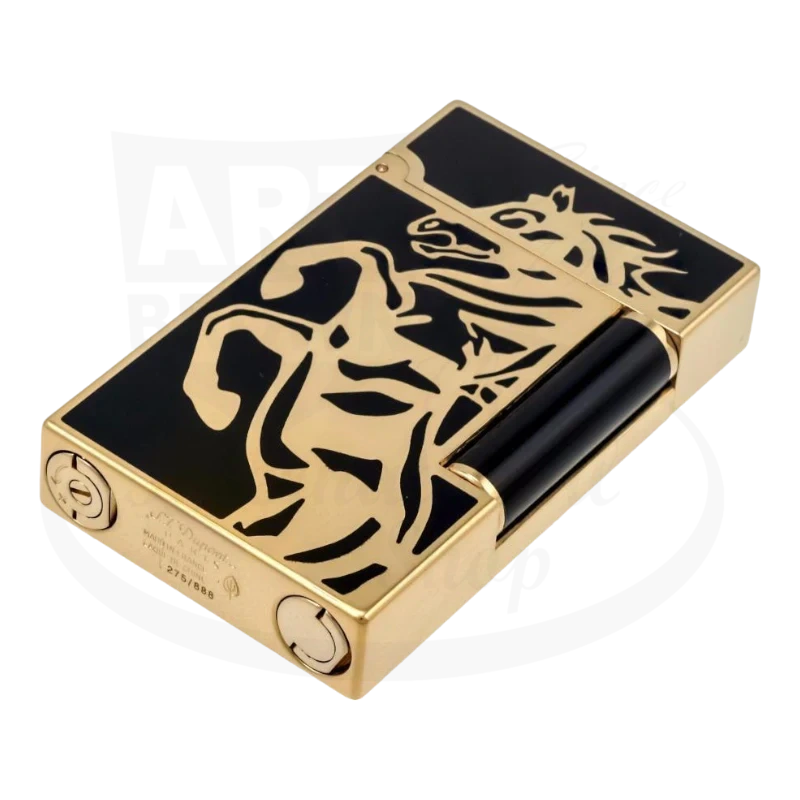 S.T. Dupont Ligne 2 Limited Edition Cheval Gold Lighter, 016482