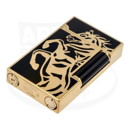 S.T. Dupont Ligne 2 Limited Edition Cheval Gold Lighter, 016482