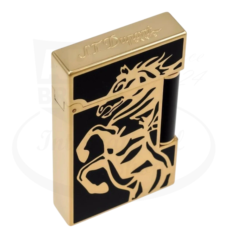 S.T. Dupont Ligne 2 Limited Edition Cheval Gold Lighter, 016482