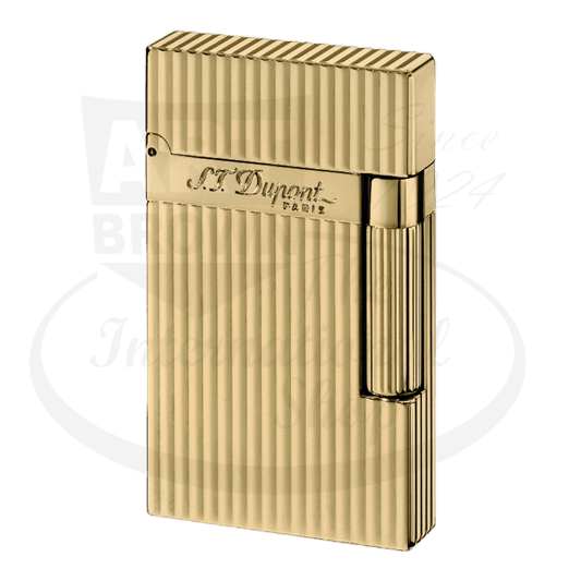 S.T. Dupont Display Model Ligne 2 Vertical Lines Gold Lighter, 016827-D1