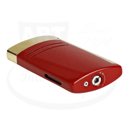 S.T. Dupont Maxijet Burgundy and Golden Finish Lighter, 020174