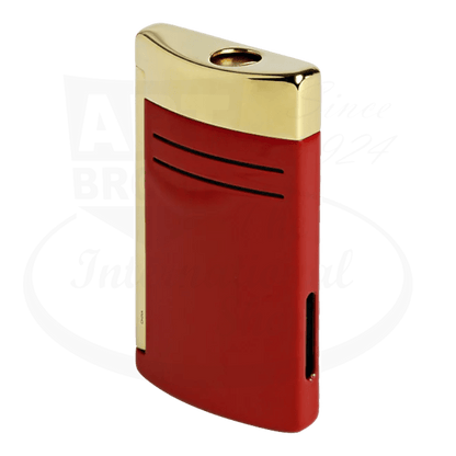 S.T. Dupont Maxijet Burgundy and Golden Finish Lighter, 020174