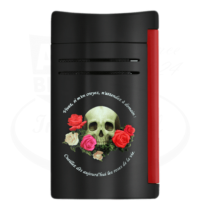 S.T. Dupont Maxijet Memento Mori Black Torch Lighter, 020394