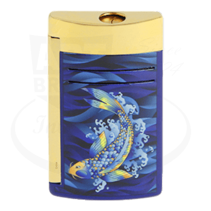 S.T. Dupont Maxijet Koi & Shiny Gold Lighter, 020397