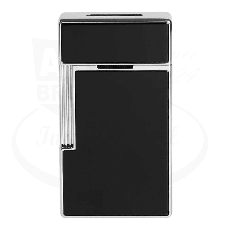 S.T. Dupont Biggy Black Lacquer & Chrome Lighter, 025001