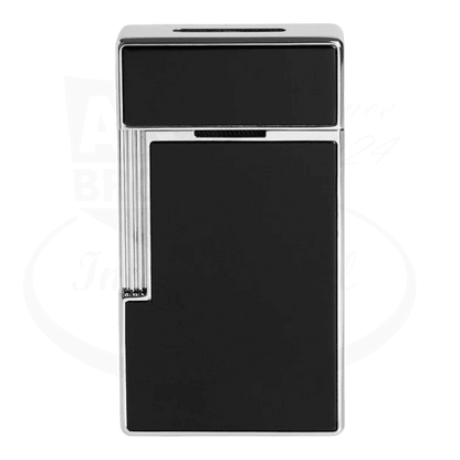 S.T. Dupont Biggy Black Lacquer & Chrome Lighter, 025001