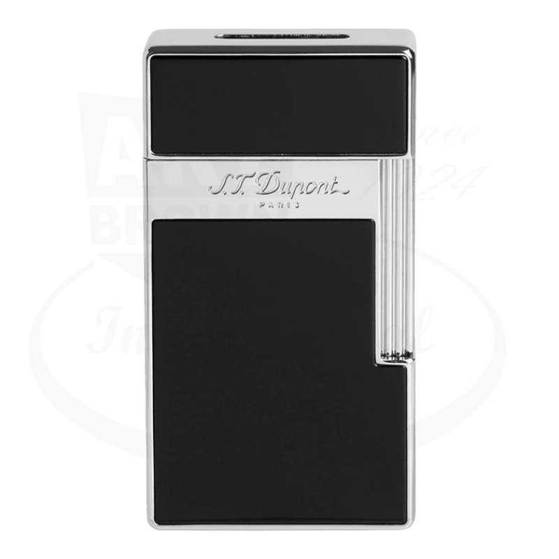 S.T. Dupont Biggy Black Lacquer & Chrome Lighter, 025001