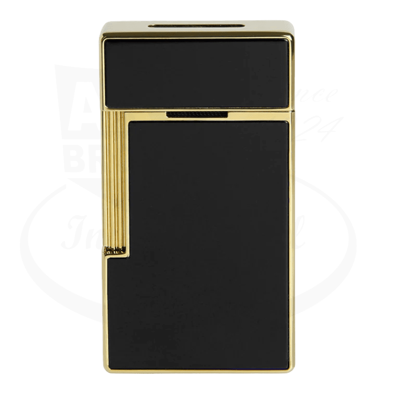 S.T. Dupont Biggy Black Lacquer & Gold Lighter, 025002