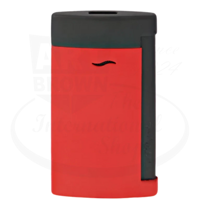 S.T. Dupont Slim 7 matte red torch lighter seen from the front.