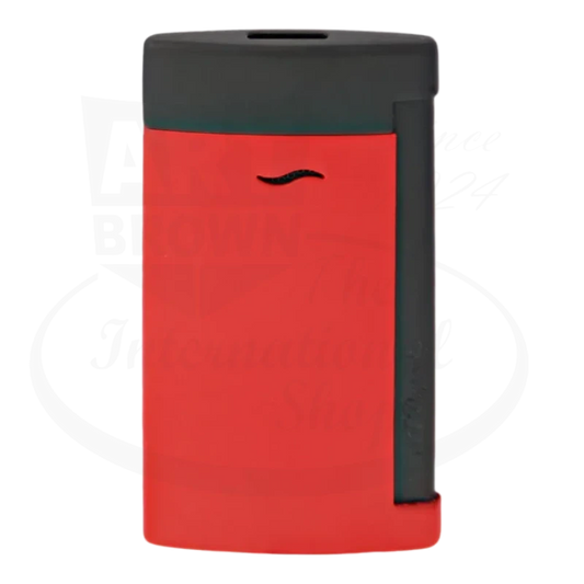 S.T. Dupont Slim 7 matte red torch lighter seen from the front.