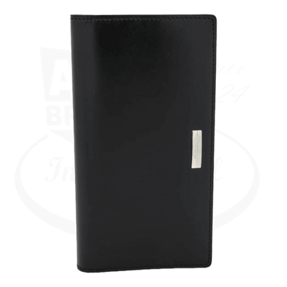 S.T. Dupont luxury pocket agenda in black leather closed