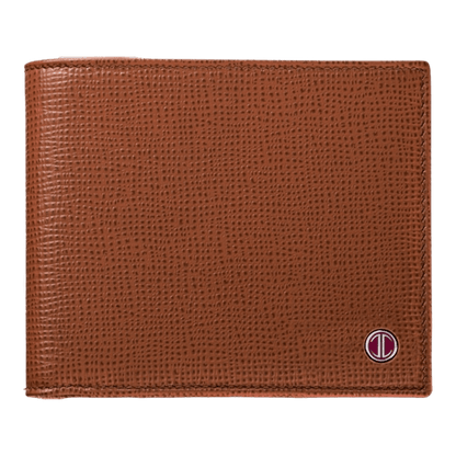 Davidoff Leather Bifold Wallet in Chestnut, 10231