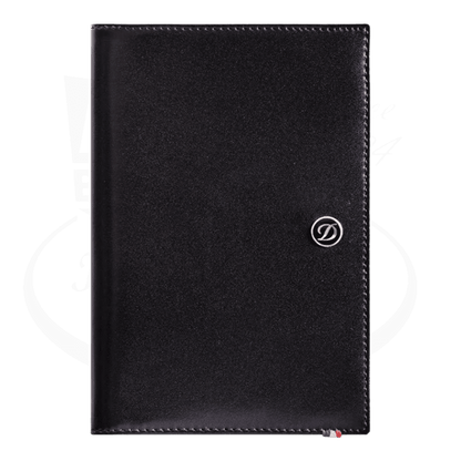 S.T. Dupont Line D Black Leather Passport Cover, 180012