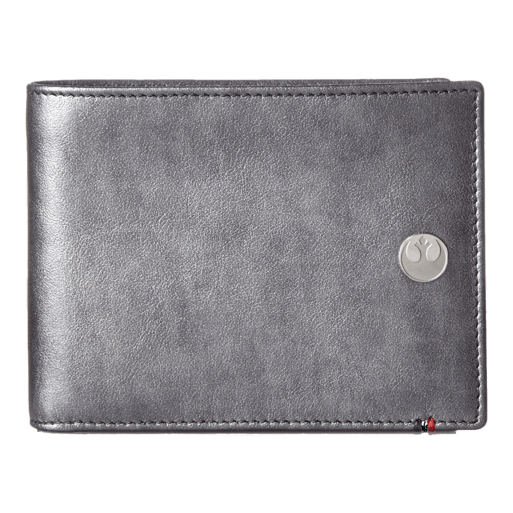 S.T. Dupont Limited Edition Star Wars Line D Silver leather wallet with Star Wars rebel alliance logo