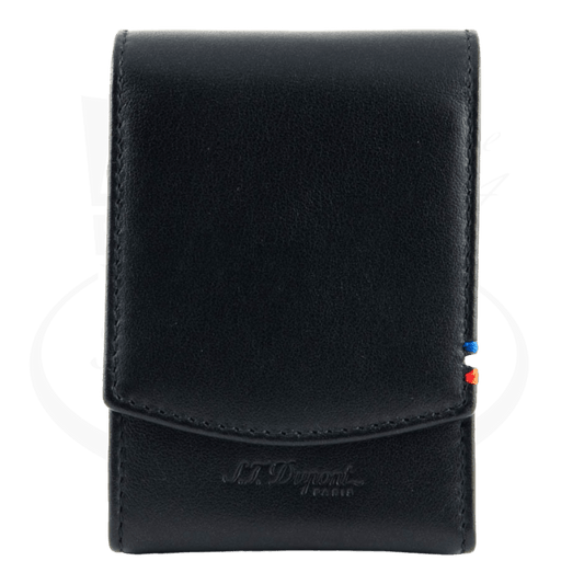 S.T. Dupont Black Leather Cigarette Case, 183030