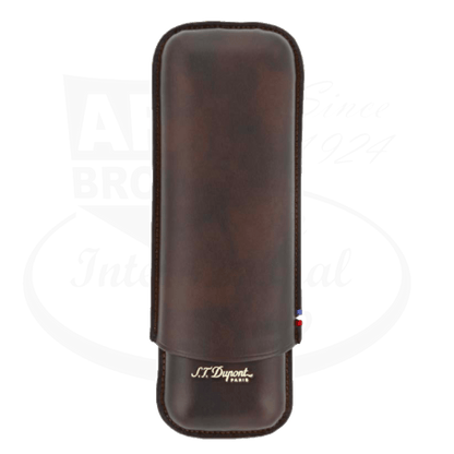 S.T. Dupont Atelier 2 Cigar Case Brown Leather, 183141