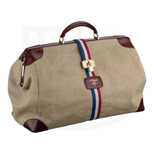 S.T. Dupont Beige Leather Bogie Bag, 191100SS