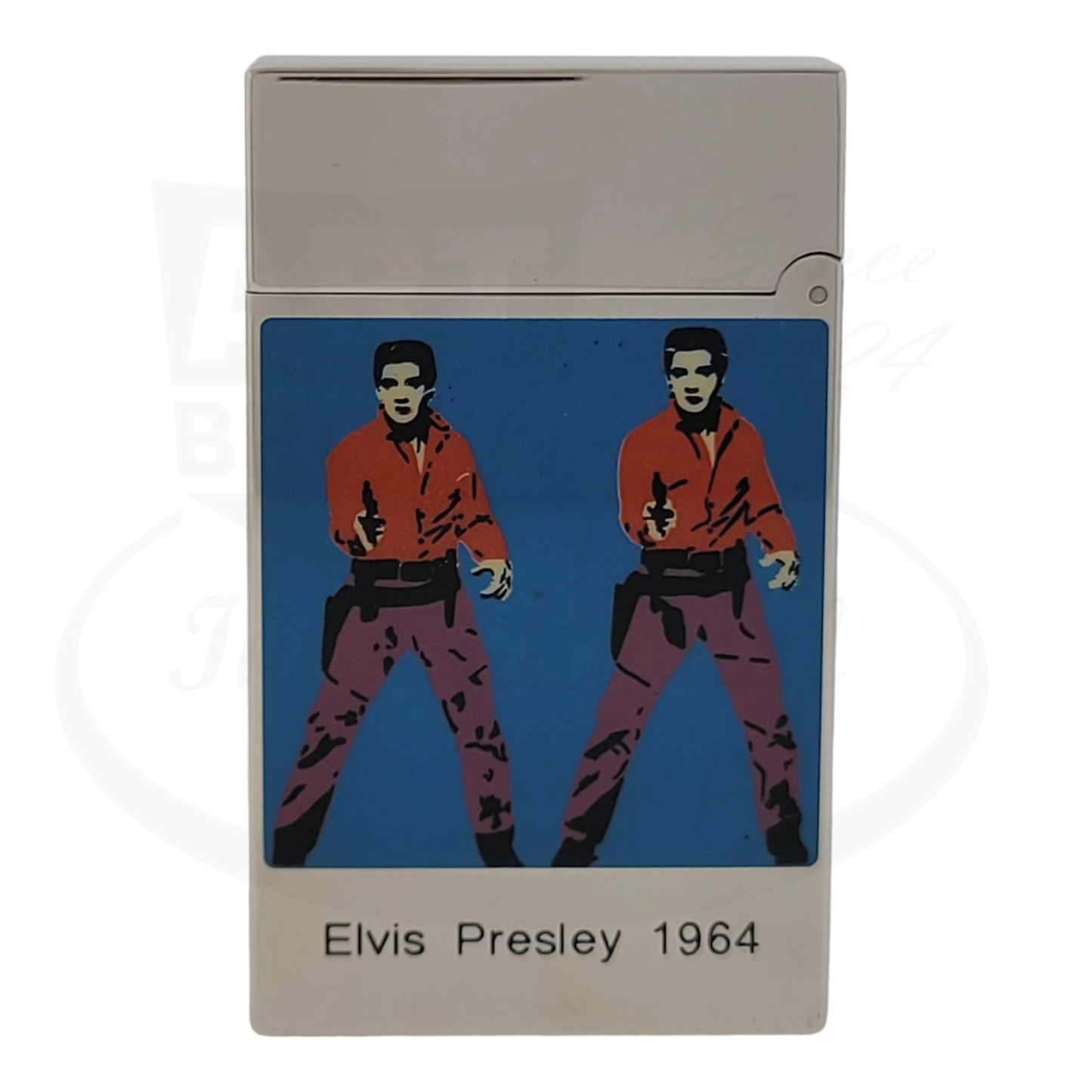 S.T. Dupont Andy Warhol lighter, Elvis Presley 1964 artwork view.