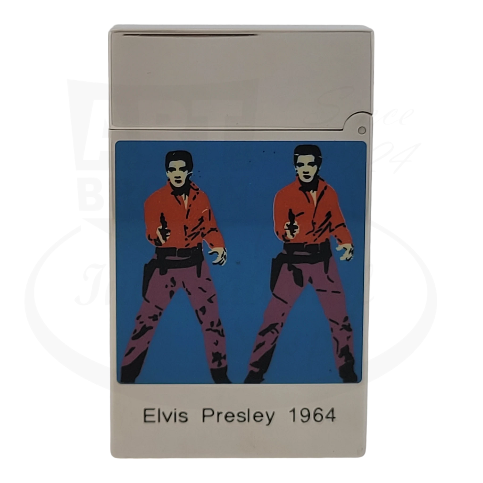 S.T. Dupont Andy Warhol lighter, Elvis Presley 1964 artwork view.