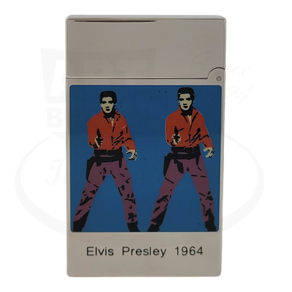 S.T. Dupont Andy Warhol lighter, Elvis Presley 1964 artwork view.