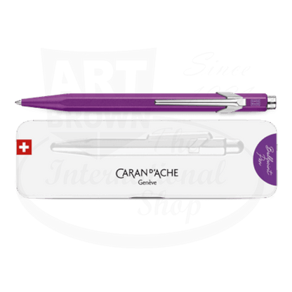 Caran D'Ache 849 Colormat - X Metal Ballpoint Pen Violet