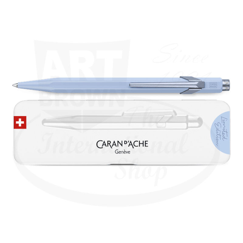 Caran D'Ache 849 CLAIM YOUR STYLE Polar Blue Metal Ballpoint Pen