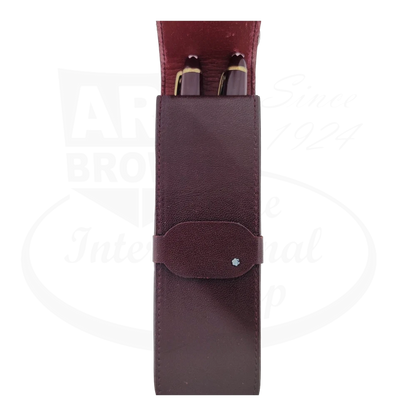 Montblanc x Tiffany & Co meisterstuck luxury pen set in burgundy leather montblanc 2 pen case