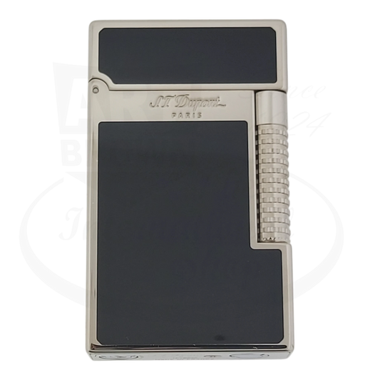 S.T. Dupont Display Model New Le Grand Perfect Cling Black Lacquer and Palladium Lighter, C23010-D3