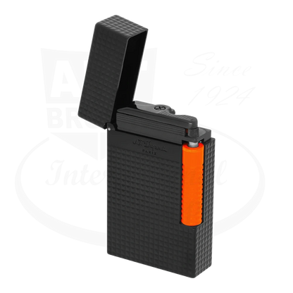 S.T. Dupont New Le Grand Perfect Cling Fluo Matte Black and Orange Lighter, C23069