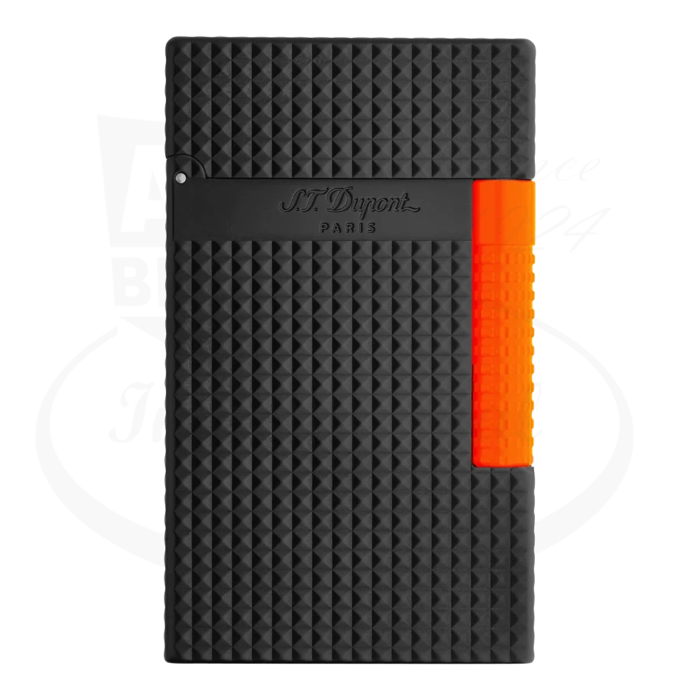 S.T. Dupont New Le Grand Perfect Cling Fluo Matte Black and Orange Lighter, C23069