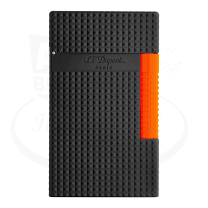 S.T. Dupont New Le Grand Perfect Cling Fluo Matte Black and Orange Lighter, C23069