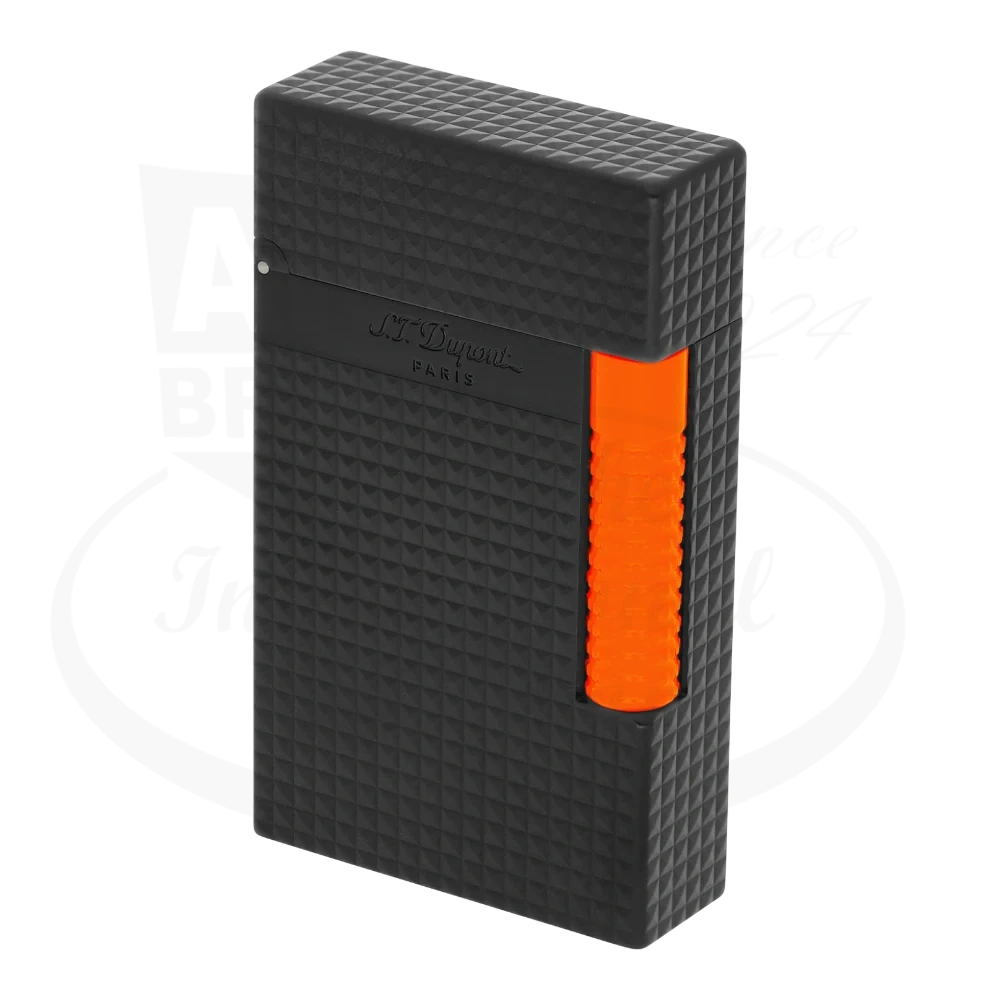 S.T. Dupont New Le Grand Perfect Cling Fluo Matte Black and Orange Lighter, C23069