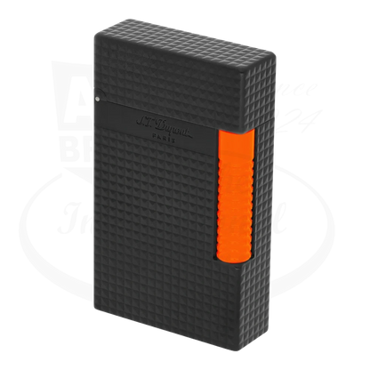 S.T. Dupont New Le Grand Perfect Cling Fluo Matte Black and Orange Lighter, C23069