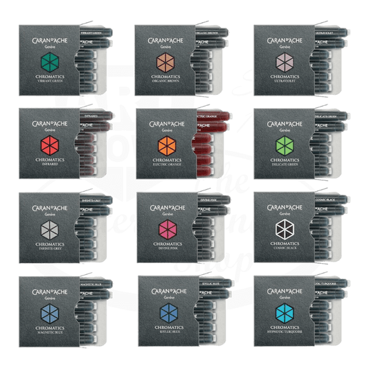 Caran D'Ache Chromatics Fountain Pen Ink Catridge 6-Pack