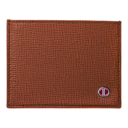 Davidoff Leather Credit Card Holder in Chestnut