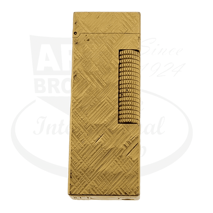 Preowned Dunhill Gold Plated Florentine Rollagas Lighter, B57