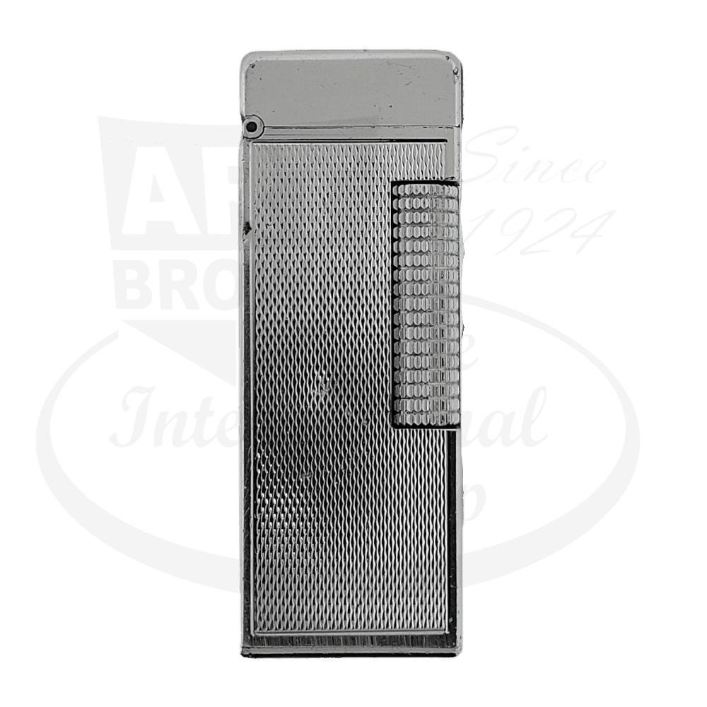 Preowned Vintage Dunhill Silver Plated Barley Grain Anomolies Lighter, B63