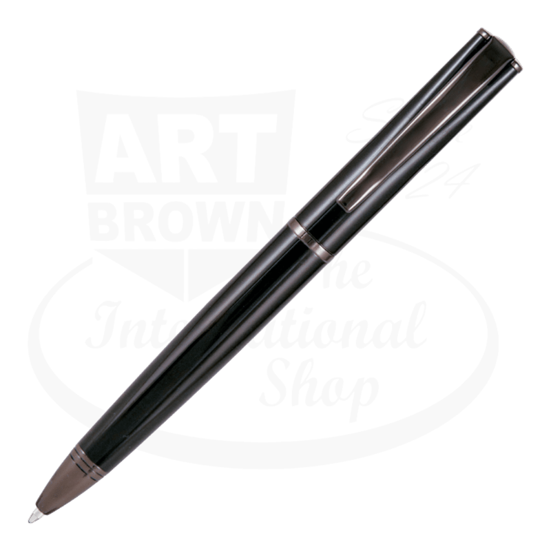 Monteverde Impressa ballpoint pen in black with gunmetal finish