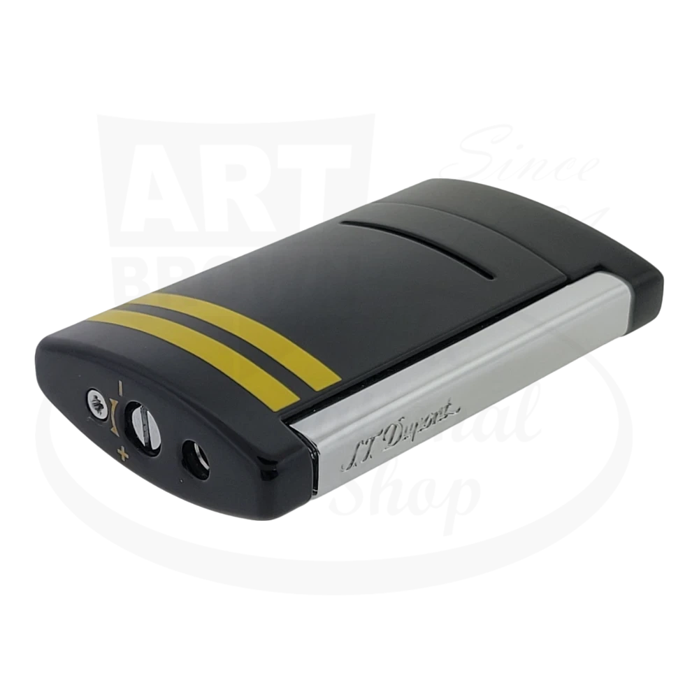 S.T. Dupont Minijet Black & Yellow Lighter, 010046