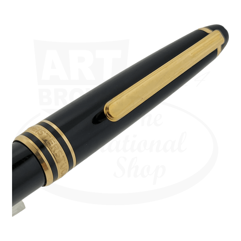 Preowned Montblanc Mesiterstuck 144 Black & Gold Ballpoint Pen