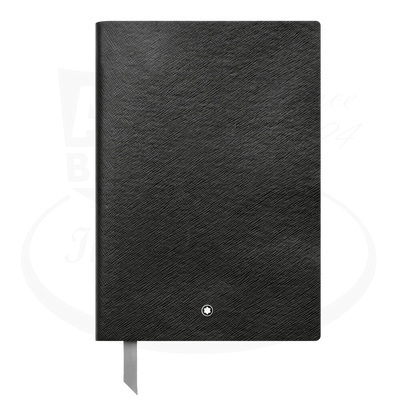 Montblanc 146 small notebook with black textured exterior.