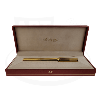 S.T. Dupont Vintage Montparnasse Gold Vertical Lines Grand Fountain Pen