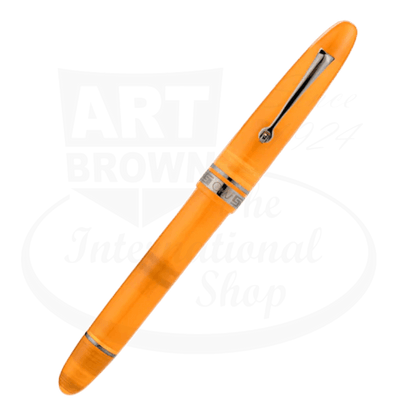 OMAS OGIVA Arancione with Black Trim Fine Point Fountain Pen