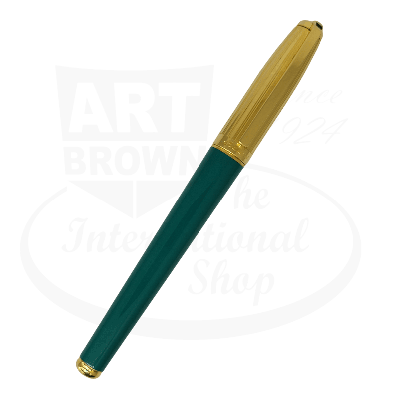 Vintage S.T. Dupont Fidelio Green & Gold Fountain Pen Display Model