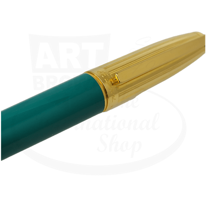 Vintage S.T. Dupont Fidelio Green & Gold Fountain Pen Display Model