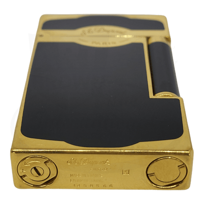 Refurbished S.T. Dupont Oscuro, Black Lacquer and Gold, 016513