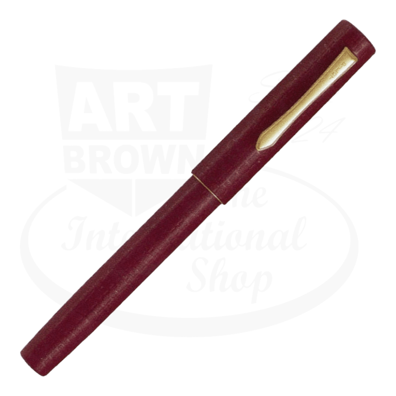 Pilot Ishime Medium Tip Fountain Pen Burgundy