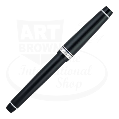 Pilot Justus 95 Fountain Pen Black with Rhodium Accents